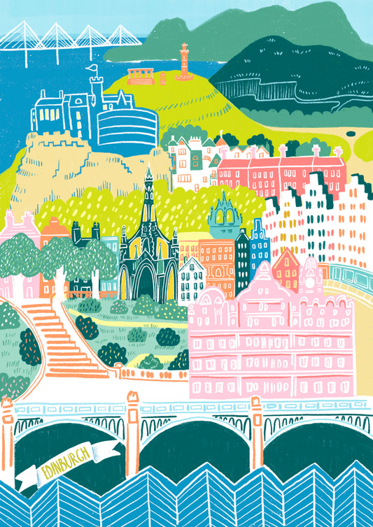 Edinburgh Print (Castle and Bridge)