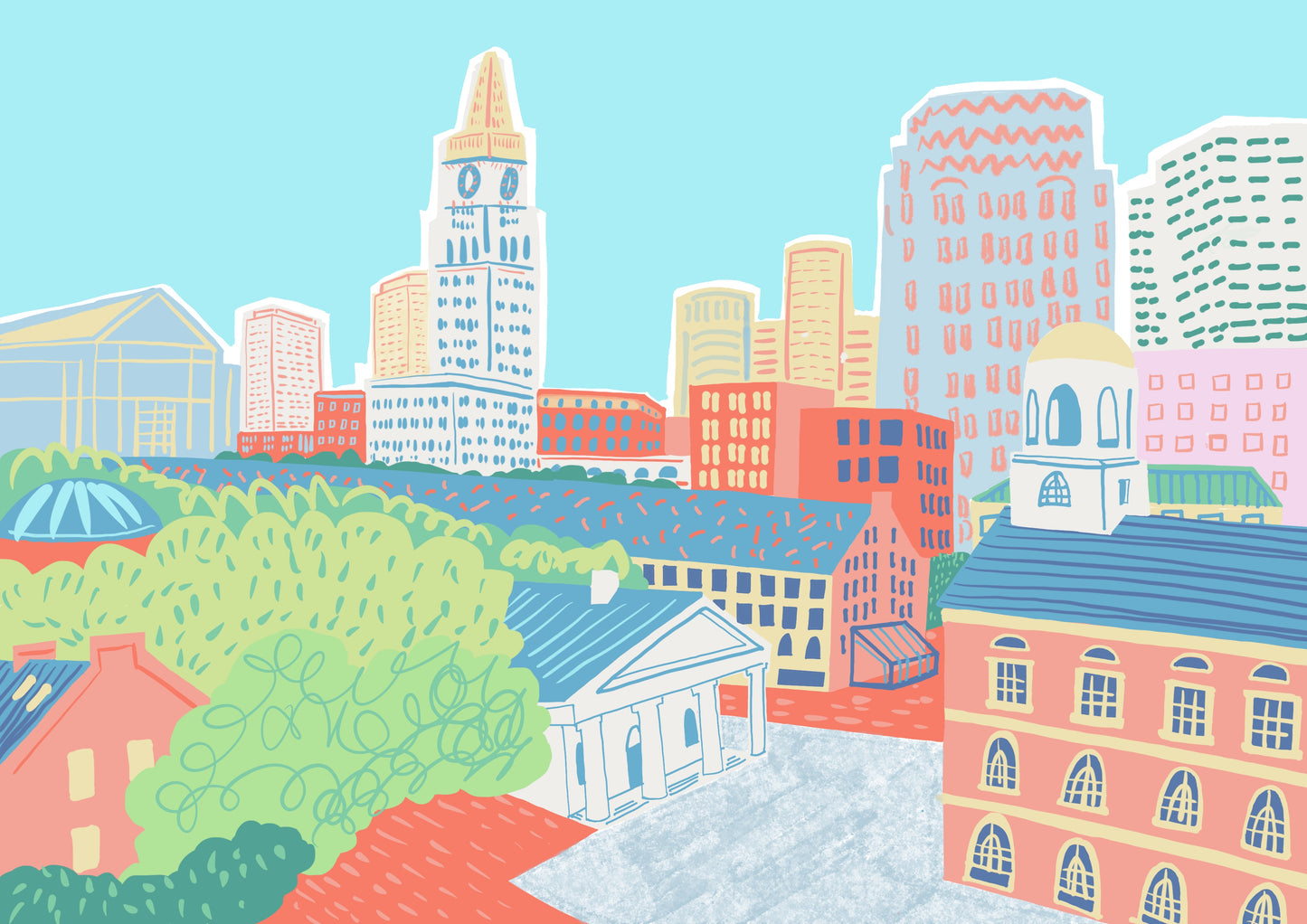 Boston Illustration