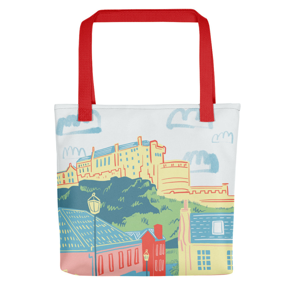 Edinburgh Castle (Through the Vennel) Tote bag