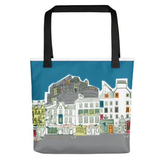 Tote bag Edinburgh Castle and Grassmarket