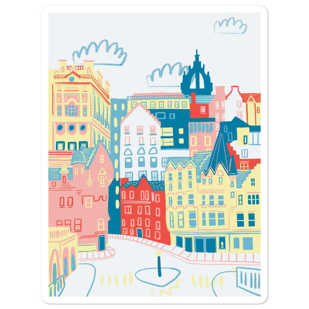 Edinburgh Illustration stickers