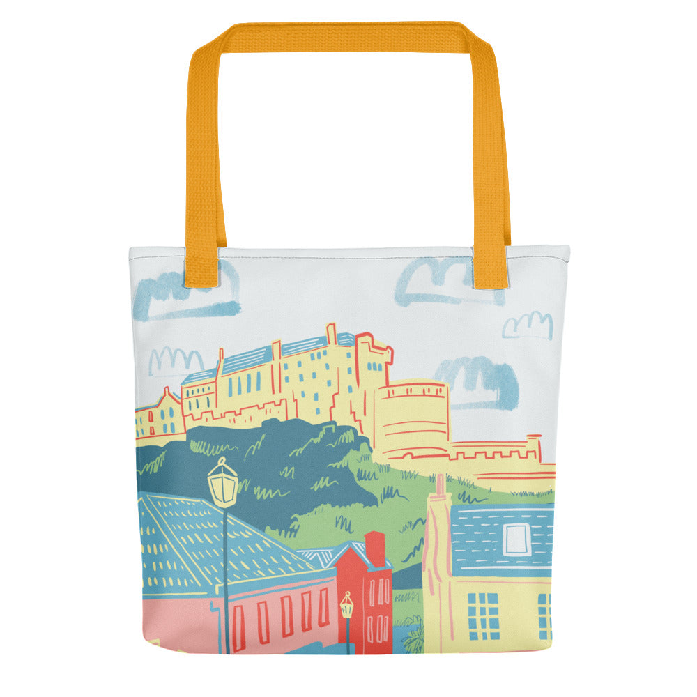 Edinburgh Castle (Through the Vennel) Tote bag